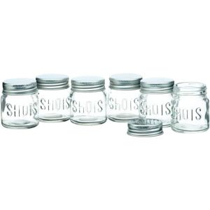 BARCRAFT Jar Shot Glasses Set - 6 pcs, 60 ml BARCRAFT Jar Shot Glasses Set - 6 pcs, 60 ml