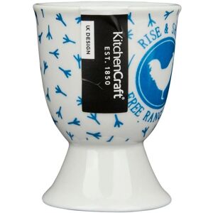 KitchenCraft Cucina Artigianato Egg Cup Blue Porcelain KitchenCraft Cucina Artigianato Egg Cup Blue Porcelain