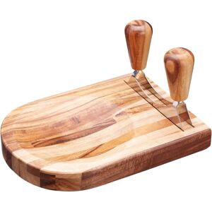 KitchenCraft NaturalElements Herb Chopper Set - Double Blade & Wooden Board KitchenCraft NaturalElements Herb Chopper Set - Double Blade & Wooden Board
