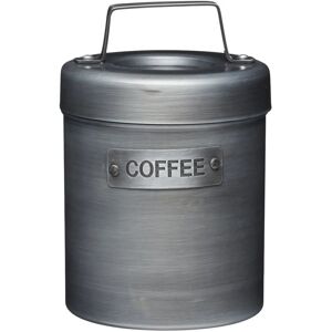 Kitchencraft - Vintage-Style Metal Coffee Canister - Gray - Coffee Canister Kitchencraft - Vintage-Style Metal Coffee Canister - Gray - Coffee Canister