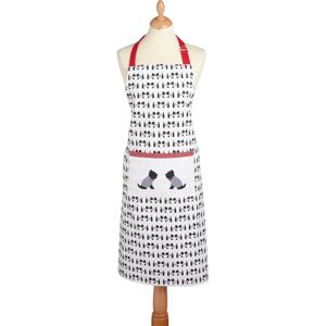 KitchenCraft Westie Schürze - Weiß/Grau - Unisex KitchenCraft Westie Schürze - Weiß/Grau - Unisex