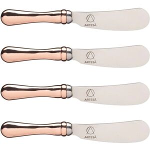 Artesa Set de 4 Couteaux à Beurre en Acier Inoxydable - Outils de Découpe et Tartiner - Publicité Artesa Set de 4 Couteaux à Beurre en Acier Inoxydable - Outils de Découpe et Tartiner - Publicité