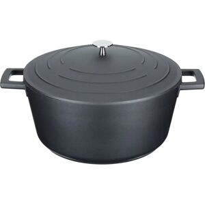 Masterclass 5L Black Aluminium Casserole - Induction Safe Masterclass 5L Black Aluminium Casserole - Induction Safe