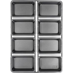 Chicago Metallic Mini Loaf Pan Eight Hole - Linked - Non-Stick Coating, 32x23x3cm Dark Grey - Bakeware Chicago Metallic Mini Loaf Pan Eight Hole - Linked - Non-Stick Coating, 32x23x3cm Dark Grey - Bakeware