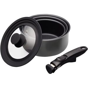 MasterClass Smart Space 3-Piece Non-Stick Induction Pan Set MasterClass Smart Space 3-Piece Non-Stick Induction Pan Set