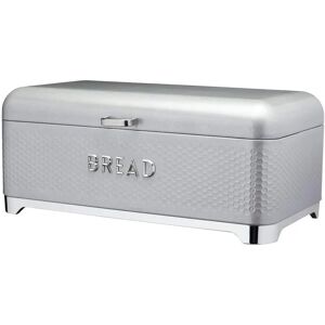 Lovello Shadow Grey Textured Bread Bin - KitchenCraft Lovello Shadow Grey Textured Bread Bin - KitchenCraft