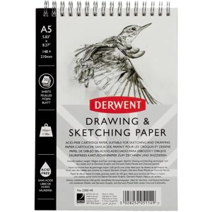 Derwent A5 Skizzheft - Weiß - 30 Blatt Derwent A5 Skizzheft - Weiß - 30 Blatt