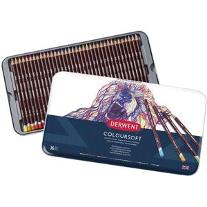 Derwent Coloursoft Multicolour 36 pcs - Colorful Drawing Pencils Derwent Coloursoft Multicolour 36 pcs - Colorful Drawing Pencils