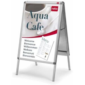 Nobo A-Board Snap Frame Poster Display - A0 - Grey Nobo A-Board Snap Frame Poster Display - A0 - Grey