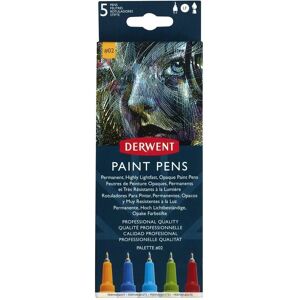 Marqueurs de peinture Derwent - Ensemble de 5 - À base d'eau - Opaques - Fournitures d'art - Publicité Marqueurs de peinture Derwent - Ensemble de 5 - À base d'eau - Opaques - Fournitures d'art - Publicité