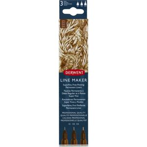 Derwent Sepia Fine Liners Set of 3 - Fine Liners Derwent Sepia Fine Liners Set of 3 - Fine Liners