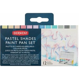 Derwent Pastel Shades Paint Set - Watercolour Paints 12 Colors Derwent Pastel Shades Paint Set - Watercolour Paints 12 Colors