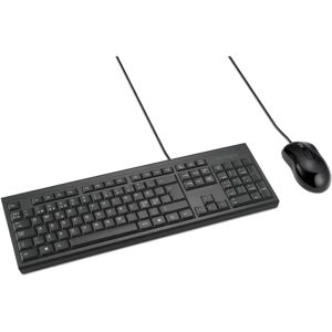 Kensington KM100 EQ - Näppäimistö ja hiiri - USB - QWERTY - Pohjoismainen Musta Kensington KM100 EQ - Näppäimistö ja hiiri - USB - QWERTY - Pohjoismainen Musta