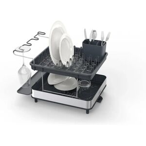 Joseph Joseph Excel Steel 2-Tier Dish Rack - Grey - Space-Saving Kitchen Organizer Joseph Joseph Excel Steel 2-Tier Dish Rack - Grey - Space-Saving Kitchen Organizer