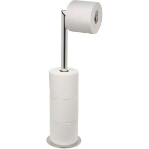 Joseph Joseph Luxe 2-1 Toilet Roll Stand - Stainless Steel Joseph Joseph Luxe 2-1 Toilet Roll Stand - Stainless Steel