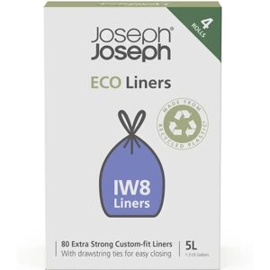 Joseph Joseph Eco Recycled Plastic Bin Liners - Gray - 5L Trash Bin Liners Joseph Joseph Eco Recycled Plastic Bin Liners - Gray - 5L Trash Bin Liners