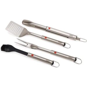 Ensemble d'ustensiles BBQ Joseph Joseph GrillOut - Acier Inoxydable, Têtes Rétractables - Publicité Ensemble d'ustensiles BBQ Joseph Joseph GrillOut - Acier Inoxydable, Têtes Rétractables - Publicité
