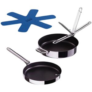 Joseph Joseph Space Folding Handle 3-Ply Stainless Steel Non-Stick Frying Pan & Accessories Set, 2 Piece Joseph Joseph Space Folding Handle 3-Ply Stainless Steel Non-Stick Frying Pan & Accessories Set, 2 Piece