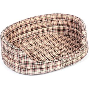 Danish Design Klassiek Ruit Hondenslaapbank - Crème - 89cm - Hondebed Danish Design Klassiek Ruit Hondenslaapbank - Crème - 89cm - Hondebed