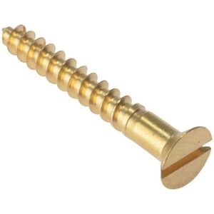 Forgefix Forge CSK18BR Wood Screw Slotted Brass 1in - Wood Screw Forgefix Forge CSK18BR Wood Screw Slotted Brass 1in - Wood Screw