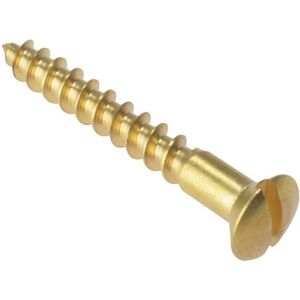 ForgeFix Brass Wood Screw - Slotted Raised Head 1.1/2x8 - 200 pcs ForgeFix Brass Wood Screw - Slotted Raised Head 1.1/2x8 - 200 pcs