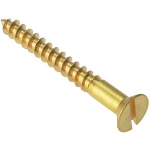 Forgefix Brass Wood Screw 1.1/2in x 12 - Countersunk, Slotted Forgefix Brass Wood Screw 1.1/2in x 12 - Countersunk, Slotted