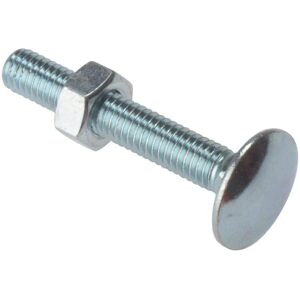 Forgefix Forge 10CB640 Carriage Bolt & Nut ZP M6 x 40mm Bag of 10 - Carriage Bolt & Nut ZP M6 x 40mm Bag 10 Forgefix Forge 10CB640 Carriage Bolt & Nut ZP M6 x 40mm Bag of 10 - Carriage Bolt & Nut ZP M6 x 40mm Bag 10