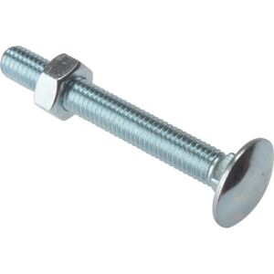 ForgeFix Carriage Bolt & Nut M8 x 65mm Zinc Plated - Carriage Bolt & Nut ForgeFix Carriage Bolt & Nut M8 x 65mm Zinc Plated - Carriage Bolt & Nut