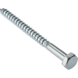 Forgefix M8 x 150mm Hex Coach Screw - 10 Pack Forgefix M8 x 150mm Hex Coach Screw - 10 Pack