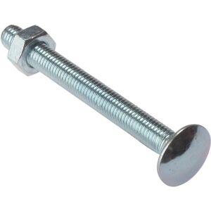 Forgefix Zinc Carriage Bolt & Nut M12 x 180mm - Timber Fastening Forgefix Zinc Carriage Bolt & Nut M12 x 180mm - Timber Fastening
