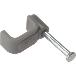 Forgefix Model FORFCC25G Flat Grey Cable Clip - Cable Type Forgefix Model FORFCC25G Flat Grey Cable Clip - Cable Type