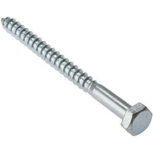 Forgefix Coach Screw M10x130mm - Coach Screw - Zinc-plated Forgefix Coach Screw M10x130mm - Coach Screw - Zinc-plated