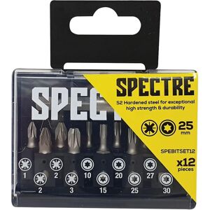 ForgeFix Brand Spectre Bit Set - 12 Piece - Screws & Fasteners ForgeFix Brand Spectre Bit Set - 12 Piece - Screws & Fasteners