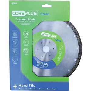 CorePlus HT250 Hard Tile Turbo Diamond Blade - 250mm CorePlus HT250 Hard Tile Turbo Diamond Blade - 250mm