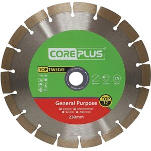 CorePlus Top Twelve General Purpose Diamond Blade - Diamond Blade 230mm CorePlus Top Twelve General Purpose Diamond Blade - Diamond Blade 230mm