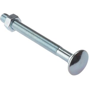ForgeFix Zinc Plated Carriage Bolt & Nut M10 x 160mm - Timber Joiner ForgeFix Zinc Plated Carriage Bolt & Nut M10 x 160mm - Timber Joiner