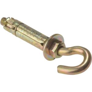 ForgeFix Tornillo de gancho M8 pasivado amarillo zincado - Fijación pesada ForgeFix Tornillo de gancho M8 pasivado amarillo zincado - Fijación pesada