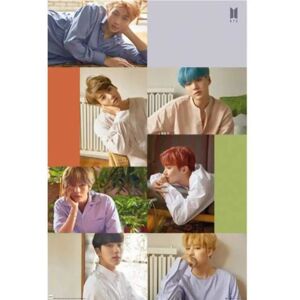 BTS Gruppe Collage Plakat - 91,5x61 cm Officiel Merchandise BTS Gruppe Collage Plakat - 91,5x61 cm Officiel Merchandise