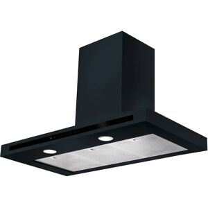 Rangemaster HLTHDS100BL 100cm Hi Lite Flat Chimney Hood - Black Rangemaster HLTHDS100BL 100cm Hi Lite Flat Chimney Hood - Black
