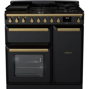 Rangemaster Estel Deluxe - Black/Antique Brass - Range cooker Rangemaster Estel Deluxe - Black/Antique Brass - Range cooker