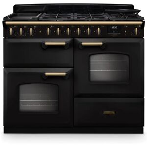 Rangemaster Classic Deluxe CLDLO110DFPCBL/AB1 Charcoal Black Dual Fuel Range Cooker - Range cooker Rangemaster Classic Deluxe CLDLO110DFPCBL/AB1 Charcoal Black Dual Fuel Range Cooker - Range cooker