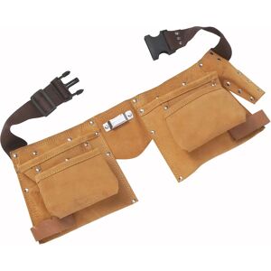BlueSpot Tools B/S16332 Double Leather Tool Pouch - Regular BlueSpot Tools B/S16332 Double Leather Tool Pouch - Regular