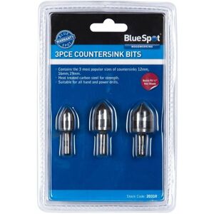 Set de 3 brocas de avellanado BlueSpot - Azul Set de 3 brocas de avellanado BlueSpot - Azul