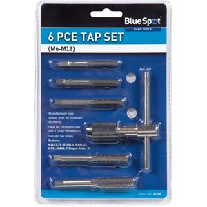BlueSpot Tools M6-M12 Tap Set - 6 Piece BlueSpot Tools M6-M12 Tap Set - 6 Piece