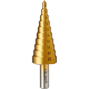 BlueSpot Tools B/S32050 HSS Step Drill - 4-22mm, Bronze, Precision BlueSpot Tools B/S32050 HSS Step Drill - 4-22mm, Bronze, Precision