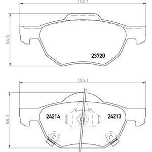 MINTEX MDB2599 - Brake Pads with Wear Indicator MINTEX MDB2599 - Brake Pads with Wear Indicator