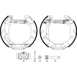 Mintex Nissan Renault Brake Shoes Rear Kit - 4 Pieces with Cylinder Mintex Nissan Renault Brake Shoes Rear Kit - 4 Pieces with Cylinder