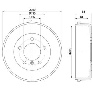 Mintex Mbd012 Rear Brake Drum - Mercedes-Benz G-Class Mintex Mbd012 Rear Brake Drum - Mercedes-Benz G-Class