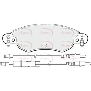 Apec Front Brake Pads OE Quality - Brake Type Apec Front Brake Pads OE Quality - Brake Type