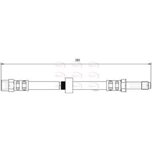 Apec Hos3878 - Brake Hose for Volvo XC70 02-07 - Front Apec Hos3878 - Brake Hose for Volvo XC70 02-07 - Front